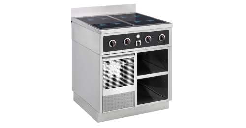 Menu System Compact-Worker mit 4 Multifunktions-Kochfeldern