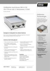 Grillplatte hartchrom MS-G-50