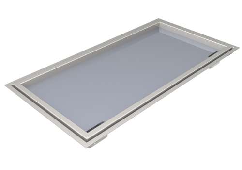 Menu System Grillplatte hartchrom 120x60 cm