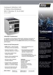 Compact-Worker mit 4 Power-Kochfeldern