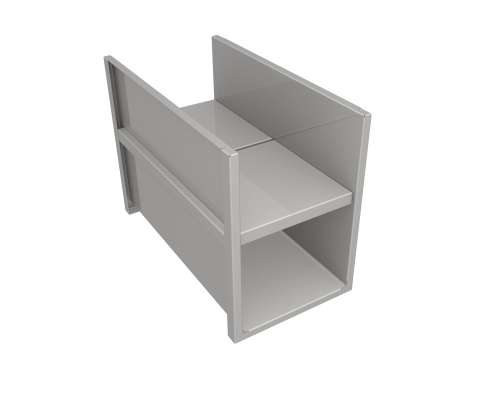 Menu System Hygiene sub-structure can be accessed from both sideswith tray