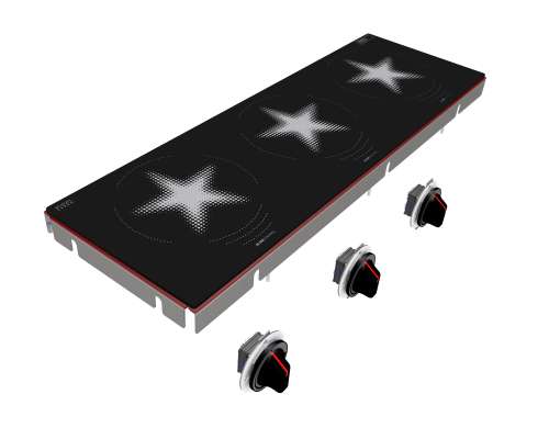 Menu System Triple SLIDECONTROL hobs