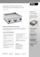 Grillplatte hartchrom MS-G-60