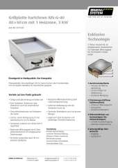 Grillplatte hartchrom MS-G-40