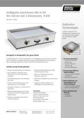 Grillplatte hartchrom MS-G-90