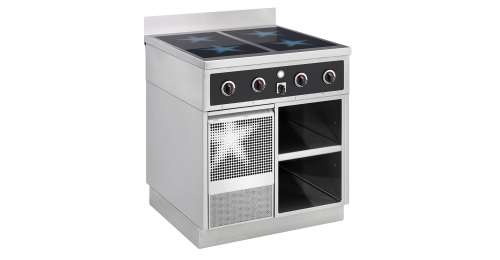 Menu System Fourneau compact à 4 plaques de cuisson power