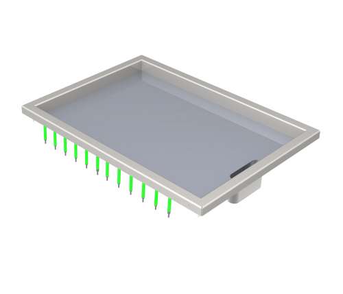 Menu System Grillplatte hartchrom 50x70 cm