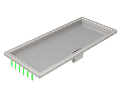 Menu System Grillplatte hartchrom 90x40 cm