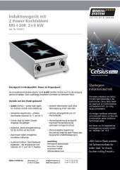 Induktionsgerät mit 2 Power-Kochfeldern